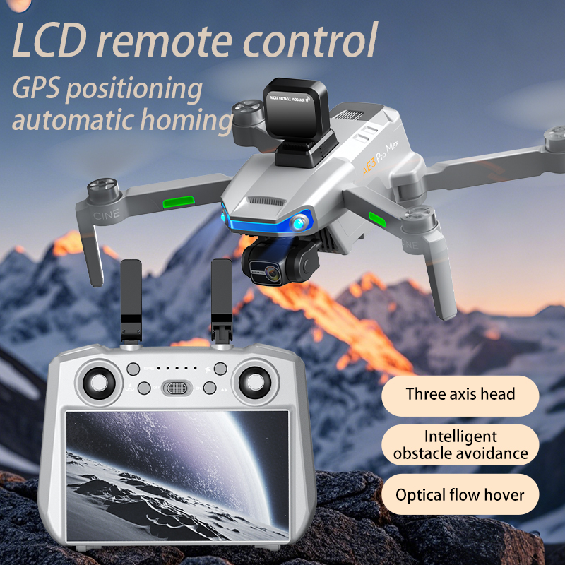 AE3 PRO Max ใหม่ LCD SC GPS Dr - Drone Gimbal 3 Axis บทวิจารณ์และราคา