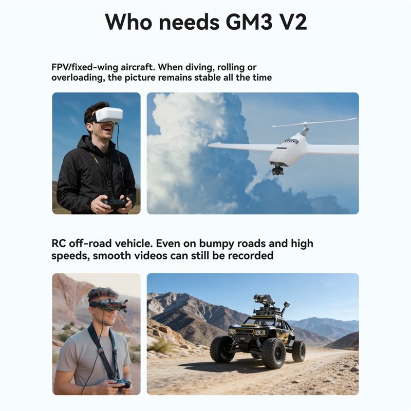 【ใหม่! A25P】 GM3 V2 FPV Gimbal - Drone Gimbal 3 Axis บทวิจารณ์และราคา